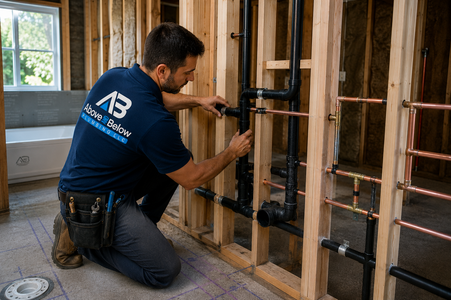 Pipe Rerouting & Rough-In
